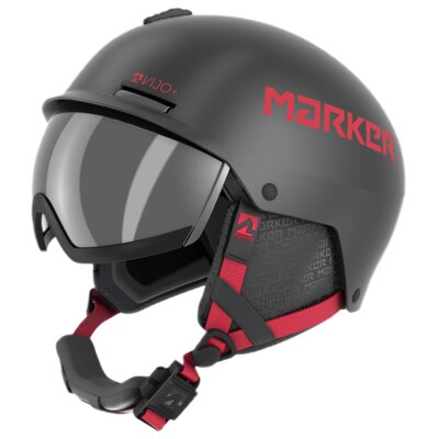 Kask narciarski MARKER Vijo+ Czarno-czerwony ( 47-51) dla dzieci