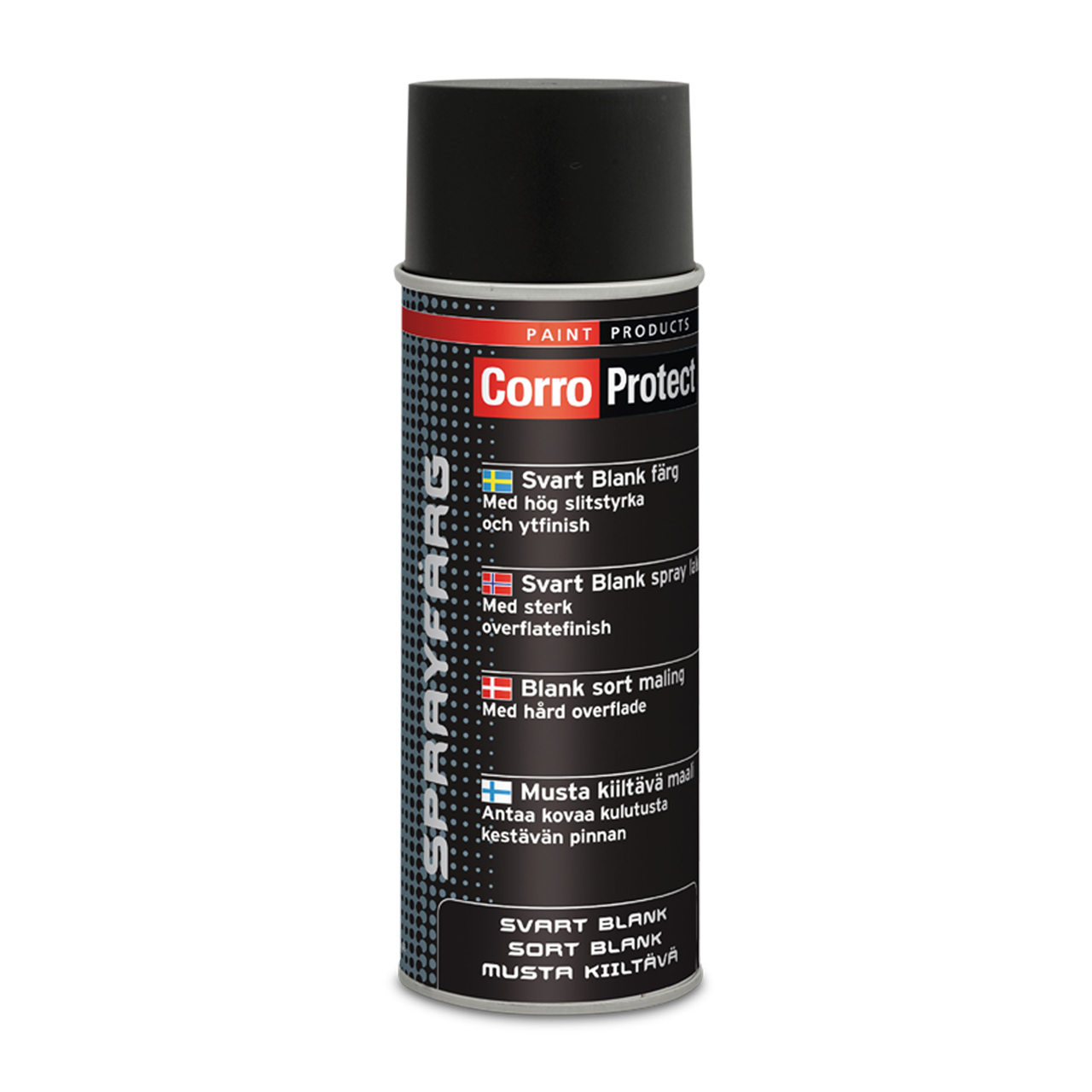 Farba w Sprayu CorroProtect Błyszcząca Czarna 400 ml