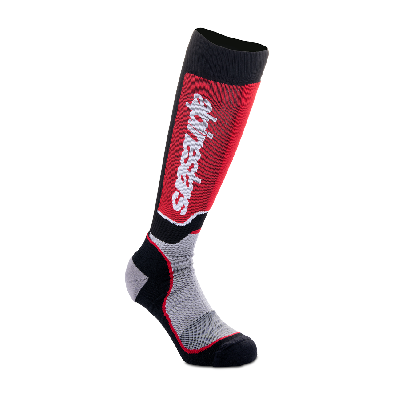 Skarpety Cross Dziecięce Alpinestars Plus Czarny/Szary/CzerwonyM-L