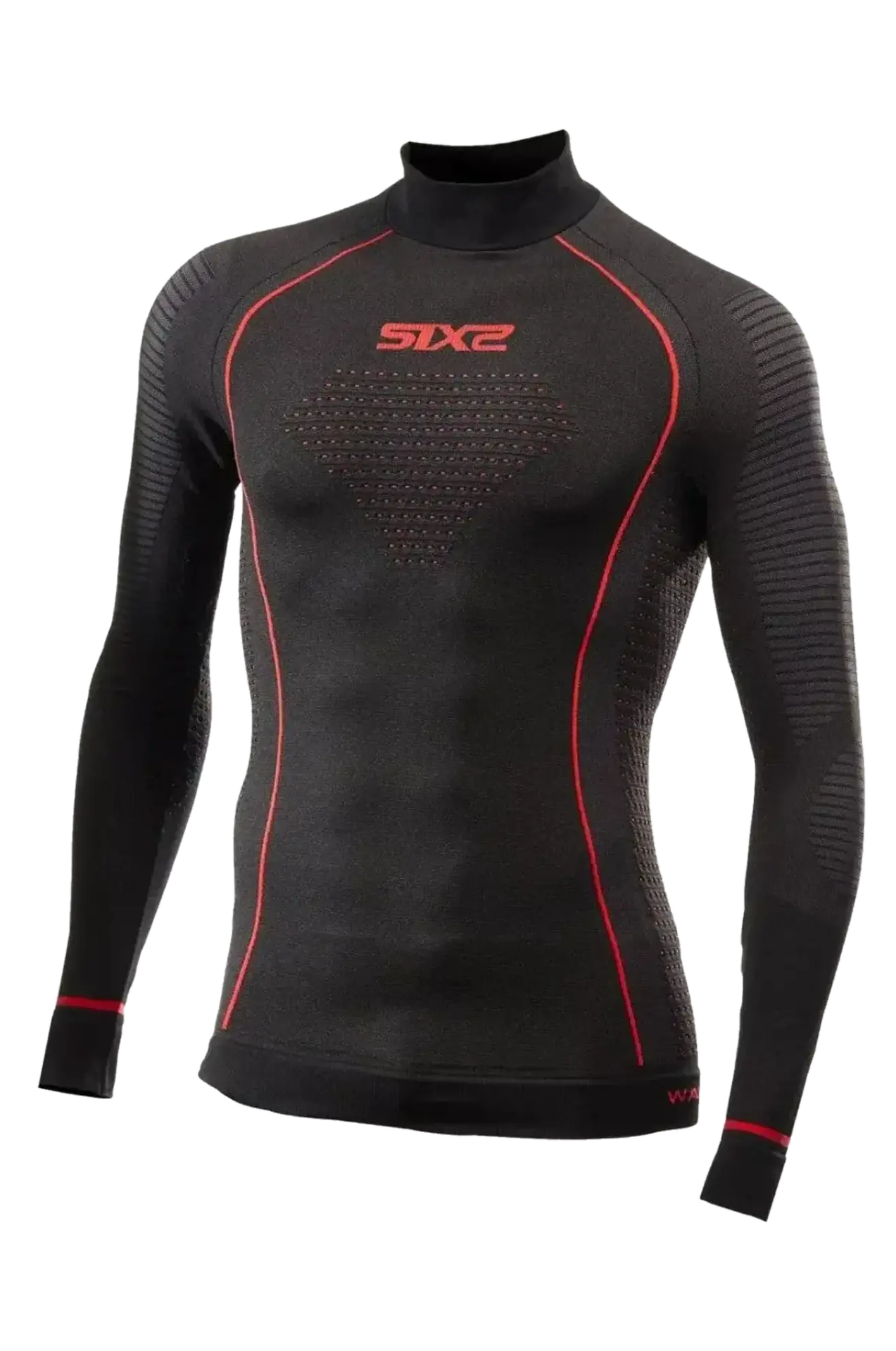 Bluza Termoaktywna SIXS BlazeFit Czarny/Czerwony3XL-4XL