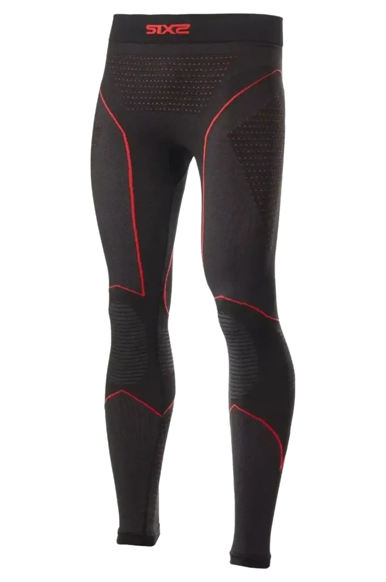 Spodnie Termoaktywne SIXS Blazefit Czarny/Czerwony3XL-4XL
