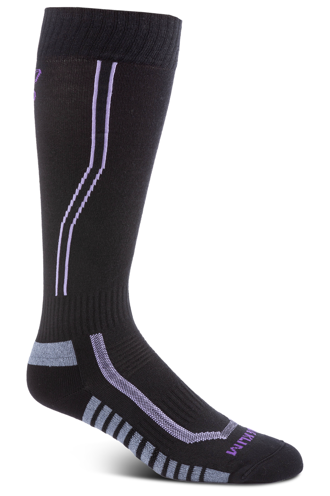 Skarpety Wyścigowe Klim Solstice Sock 2.0-High Rise Czarny/LawendowyM