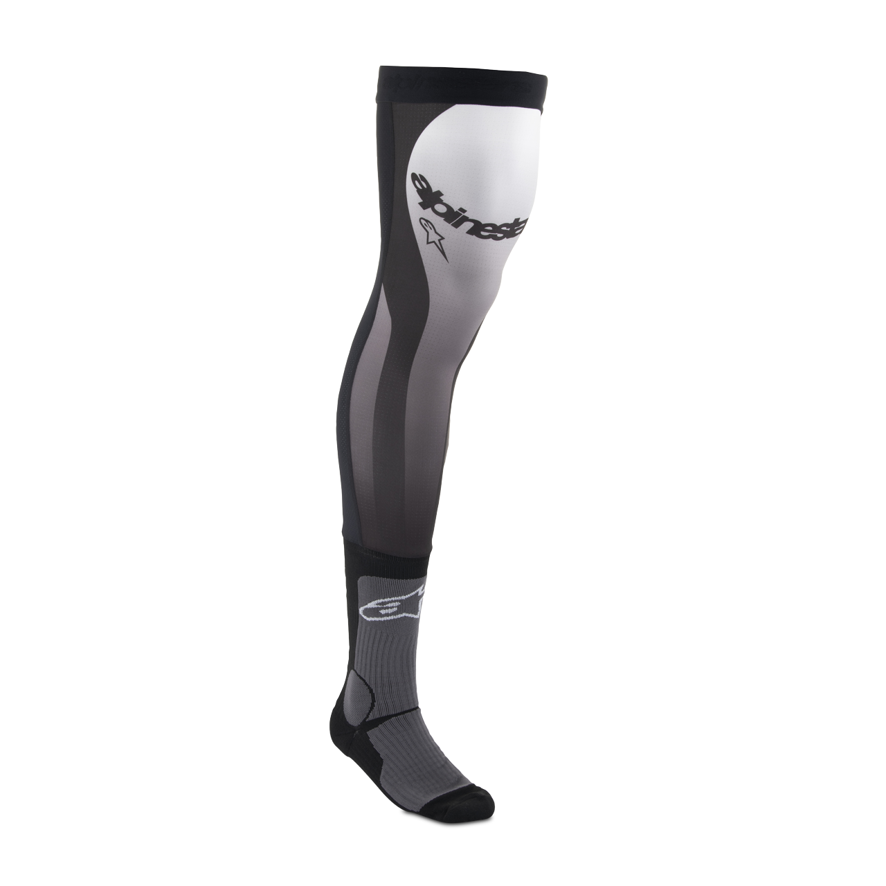 Skarpety Cross Alpinestars Knee Brace Czarno-Białe Czarny/Złamany BiałyS-M