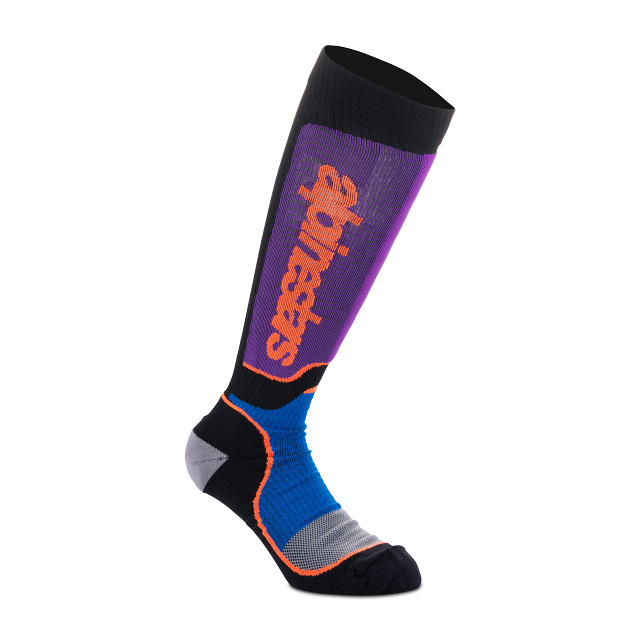 Skarpety Cross Alpinestars Plus Czarny/Niebieski/FioletowyL