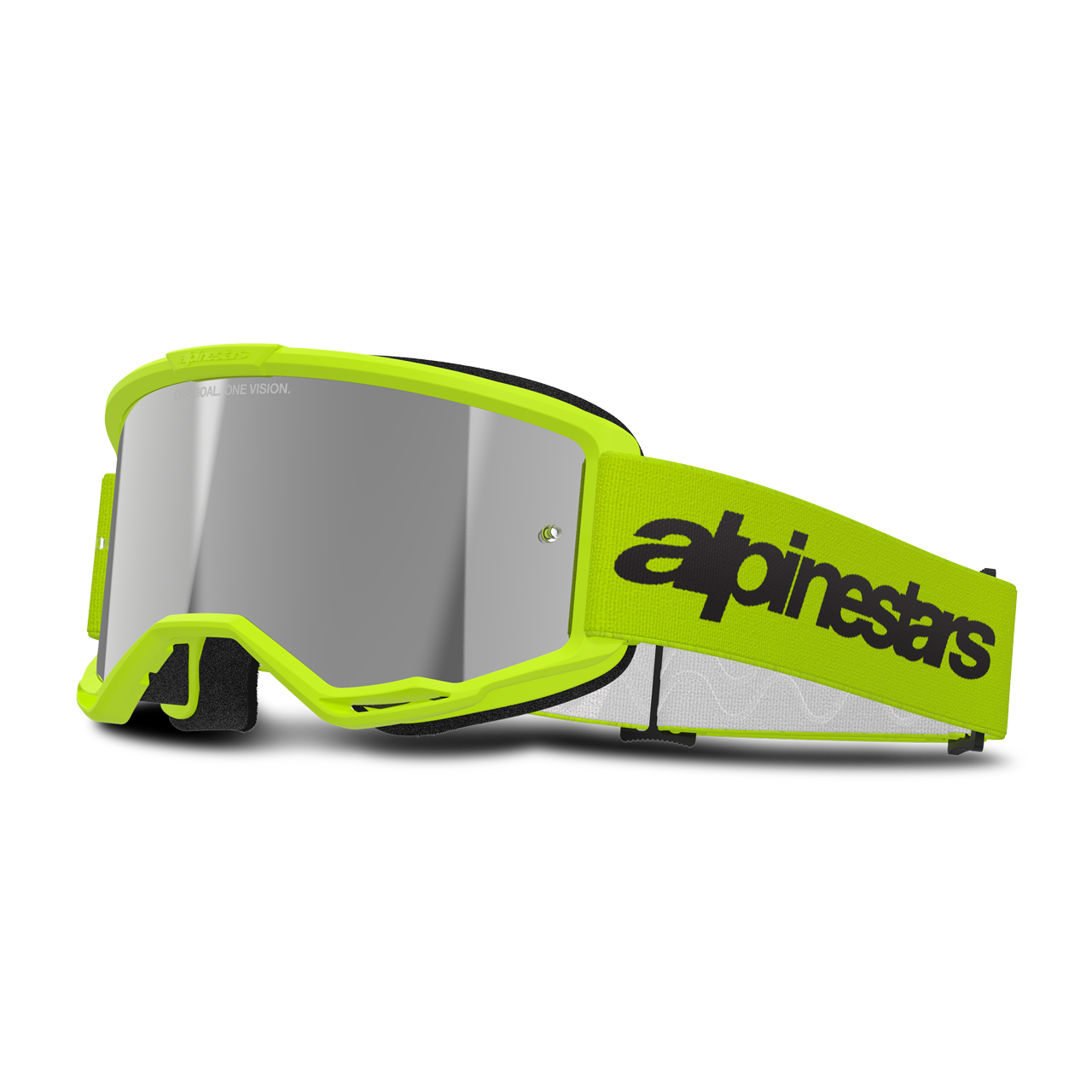 Gogle Cross Alpinestars Vision 3 Wordmark Fluorescencyjny żółty