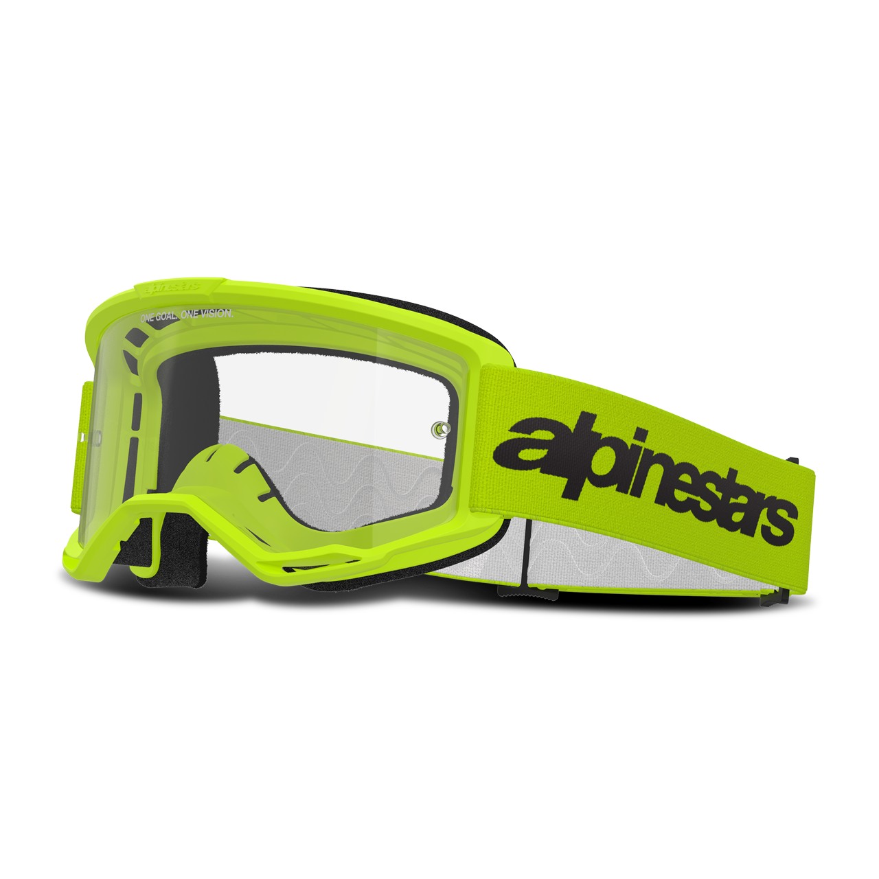 Gogle Cross Alpinestars Vision 3 Wordmark Fluorescencyjny żółty