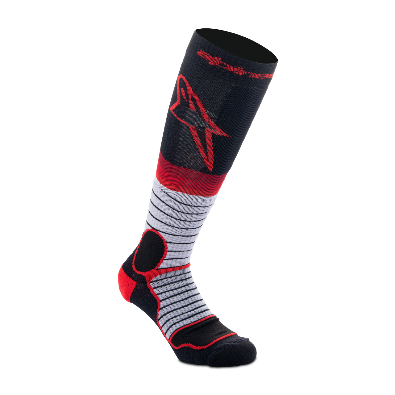 Skarpety Cross Alpinestars Pro Czarny/Szary/CzerwonyM