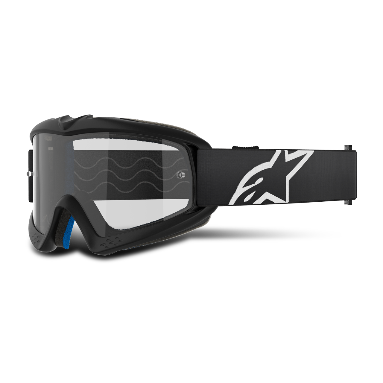 Gogle MX Alpinestars Vision Corp Młodzieżowy Clear Czarny
