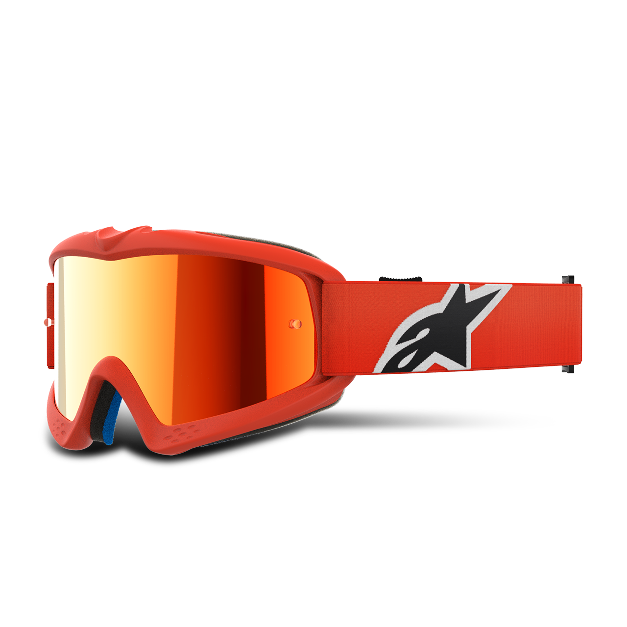 Gogle MX Alpinestars Vision Corp Młodzieżowy Mirror Silver Pomarańczowy