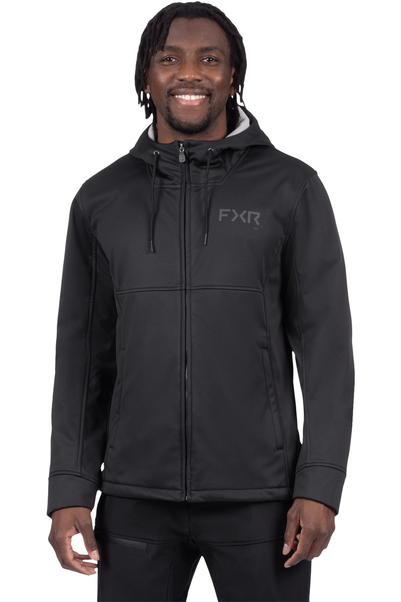 Kurtka Cross/Enduro Softshell FXR Hydrogen Softshell Czarny/AsfaltL
