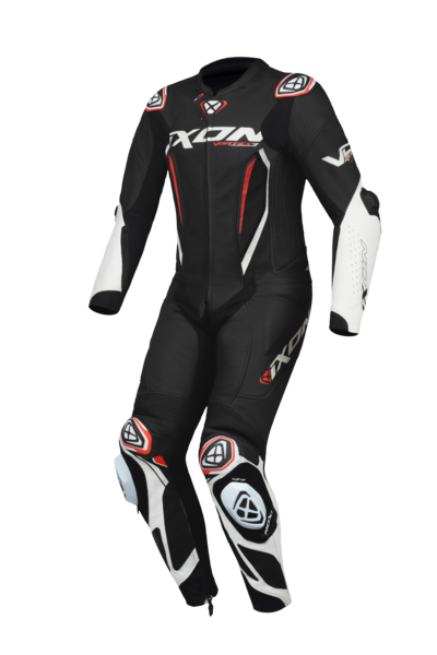 Kombinezon Skórzany Ixon VORTEX 3 Dziecięcy Czarny/Złamany Biały10