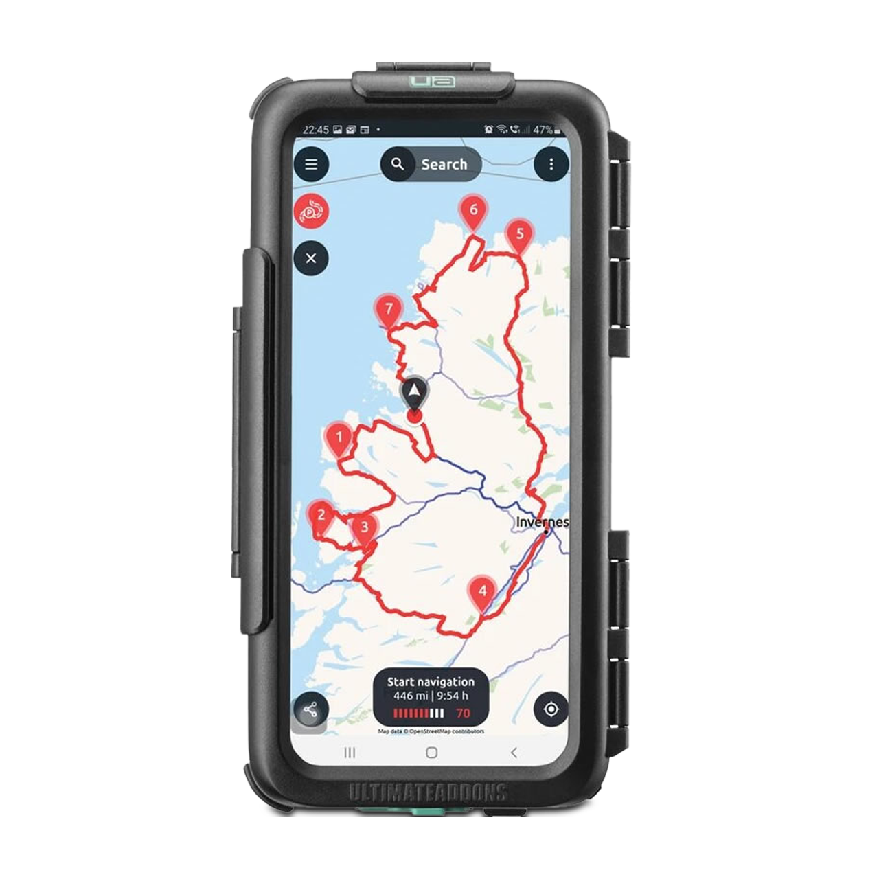 Etui na Telefon Samsung Ultimateaddons Wodoodporne Twarde Czarne