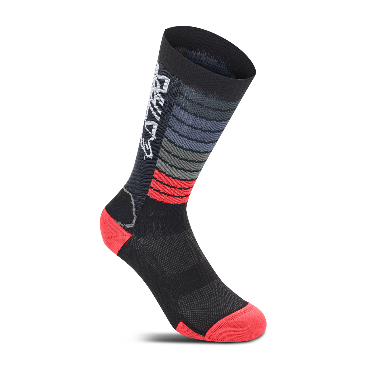 Skarpety Alpinestars Drop 22 Czarny/JasnoczerwonyS