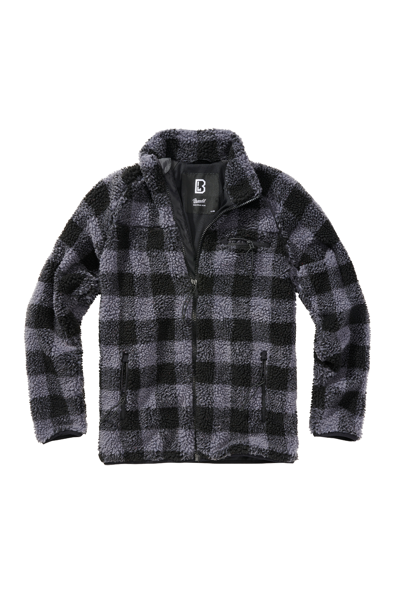 Kurtka Brandit Teddyfleece Czarny/SzaryS