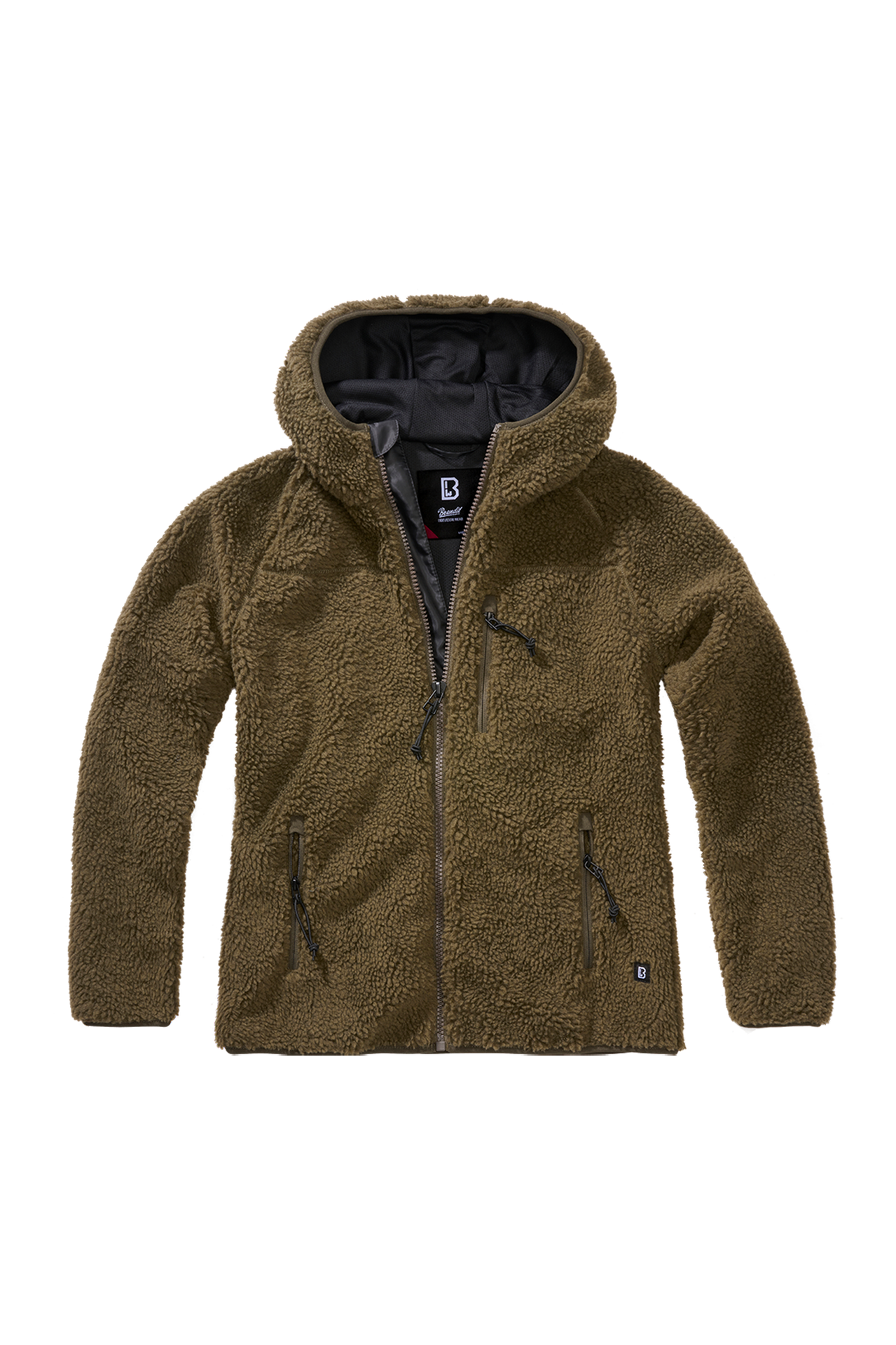 Kurtka Damska Brandit Teddyfleece Kaptur OliwkowyXXL