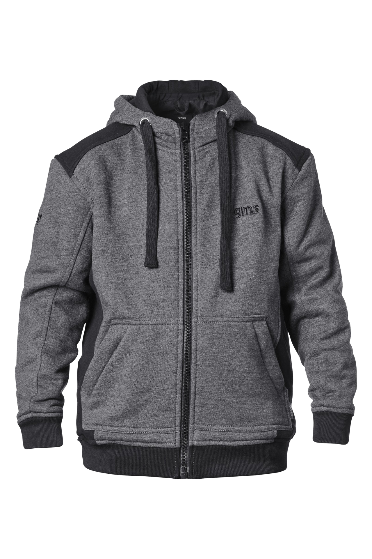Bluza Motocyklowa z Kapturem GMS Grizzly Dziecięca Czarny164