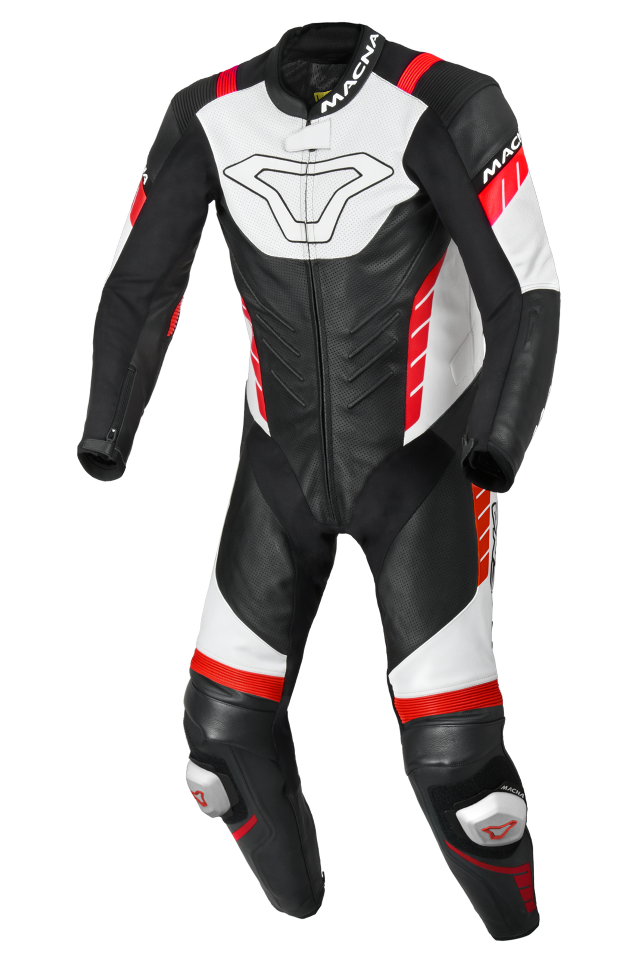 Kombinezon Skórzany Jednoczęściowy Macna Varshall Czarny/Czerwony52