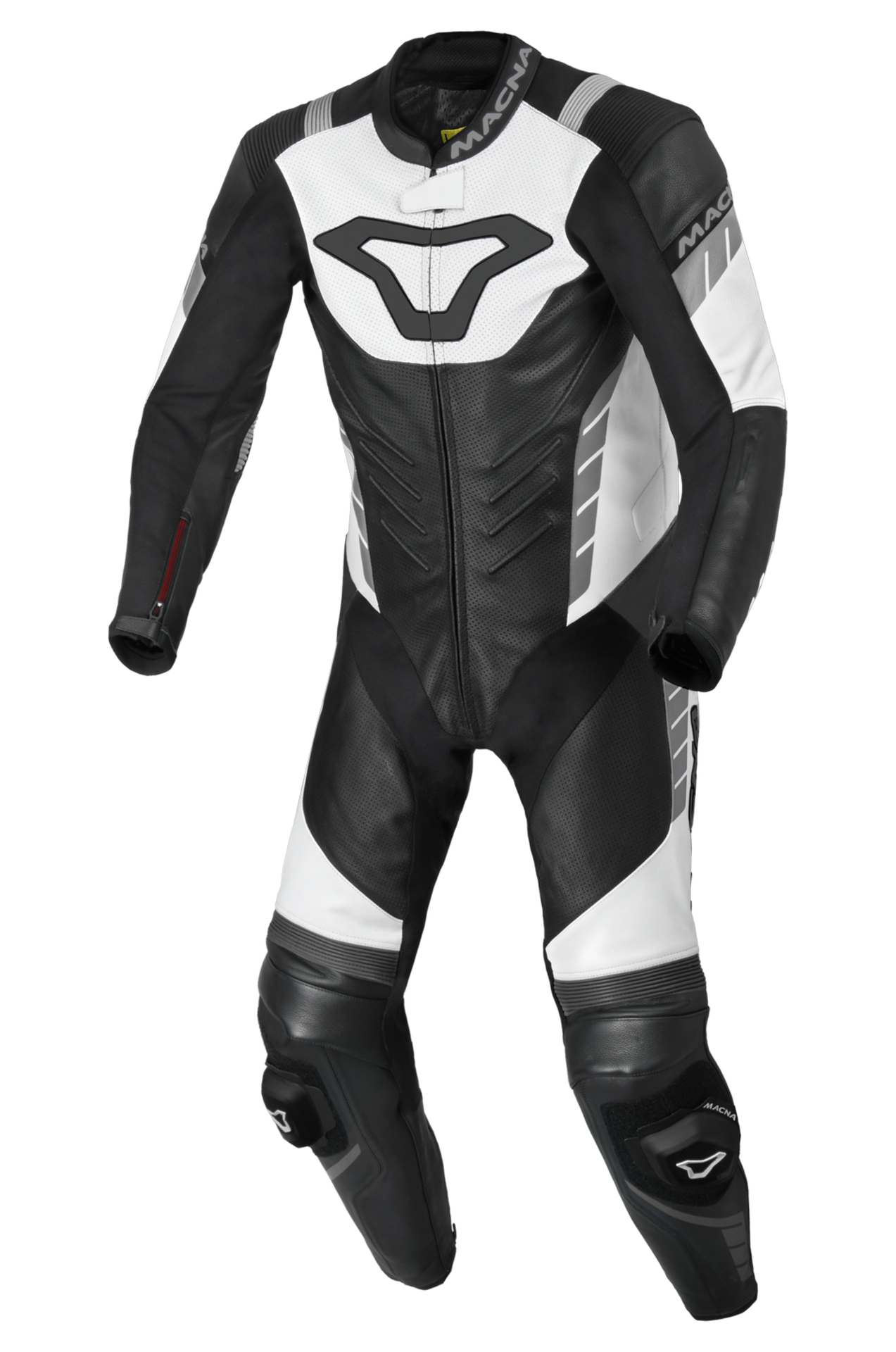 Kombinezon Skórzany Jednoczęściowy Macna Varshall Czarny/Złamany Biały58