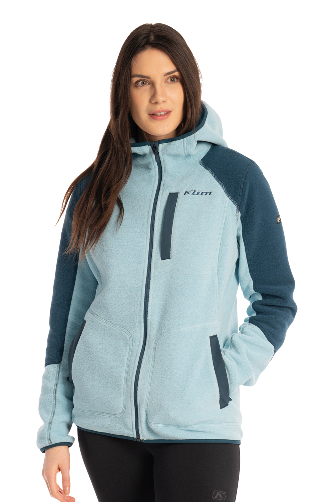Bluza Polarowa Klim Darby Canyon Damska Mleczny Niebieski/Reflecting PondL