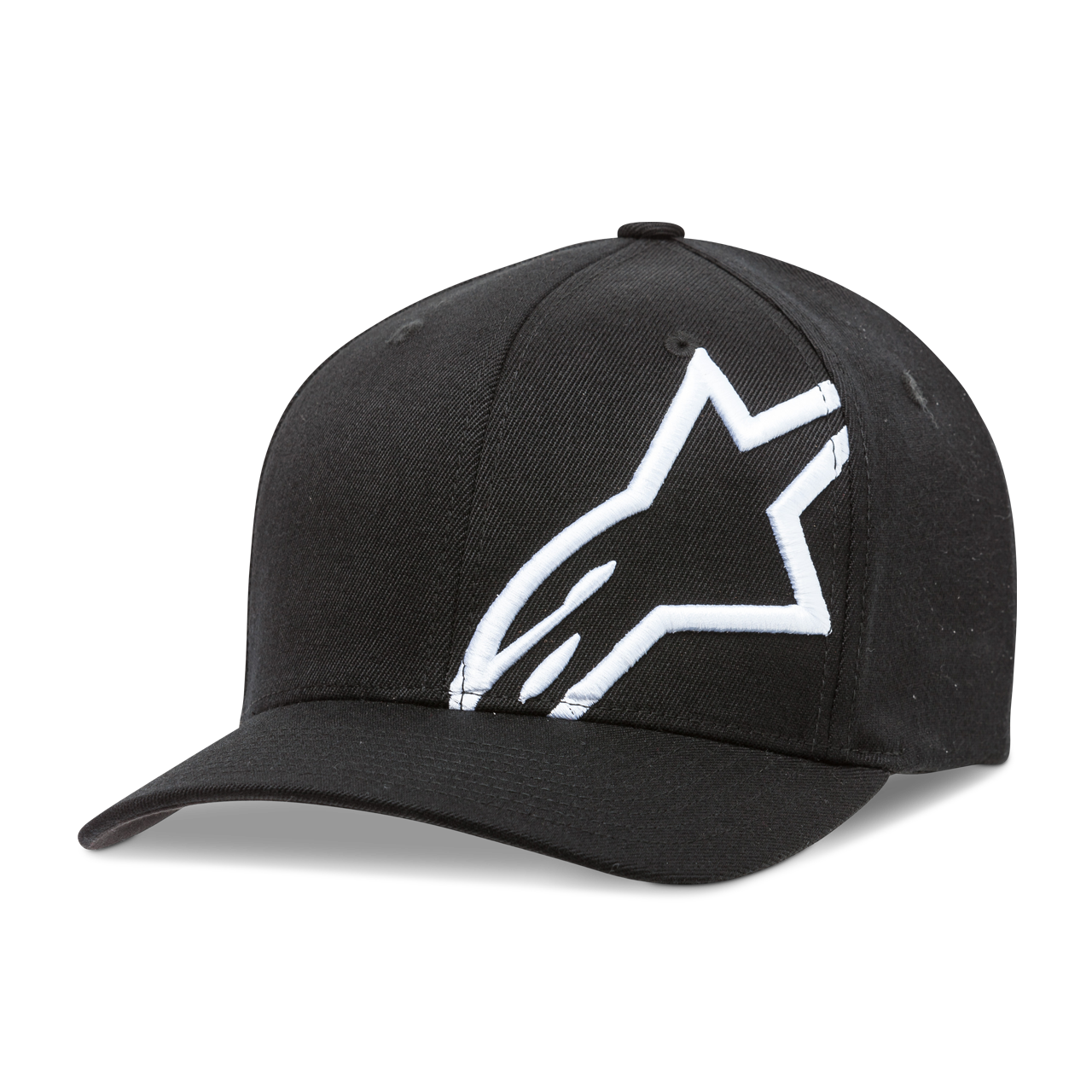 Czapka z Daszkiem Alpinestars Corp Shift 2 Flexfit Czarny/Złamany BiałyS/M