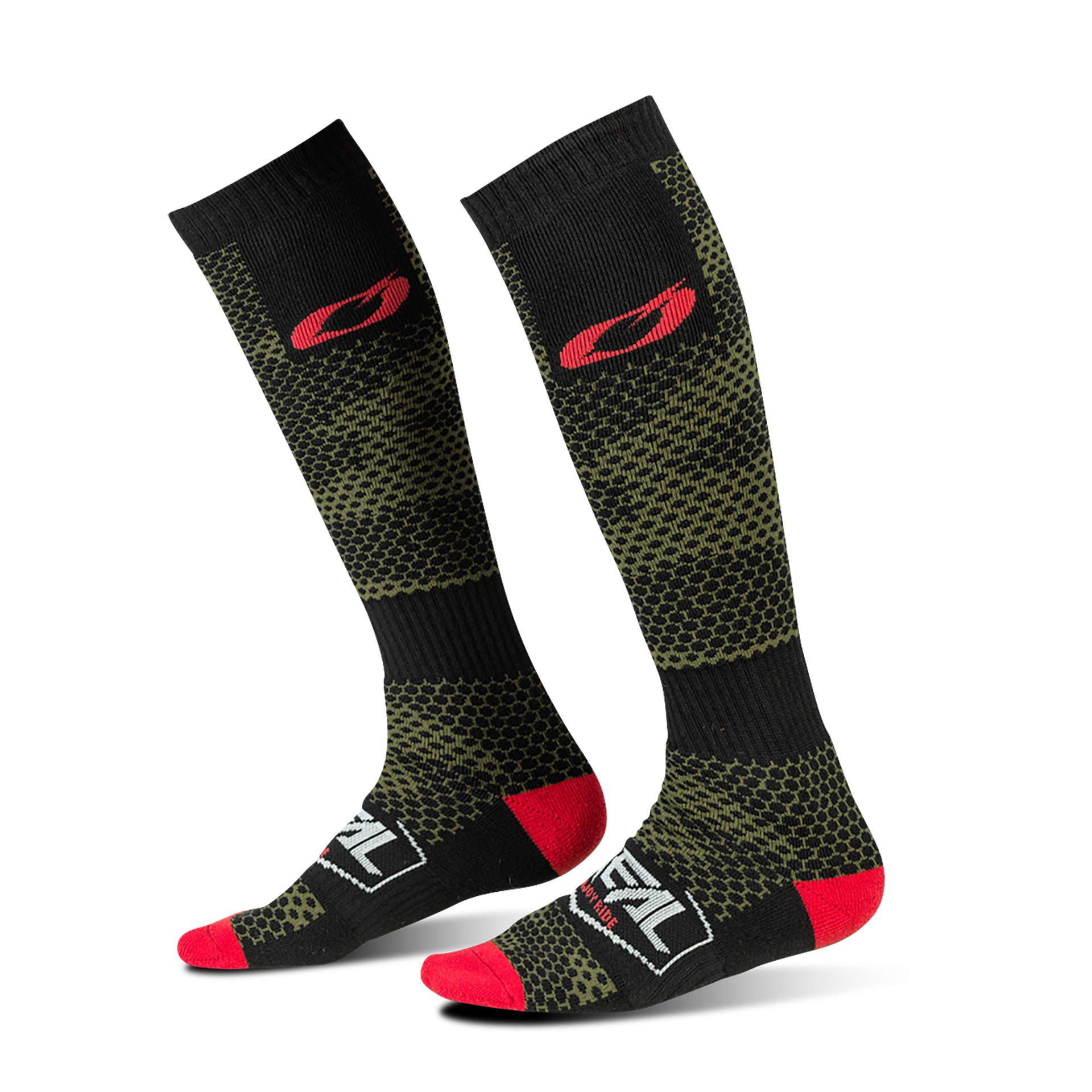 Skarpety O'Neal Pro MX Corp Czarny/ZielonyJeden rozmiar