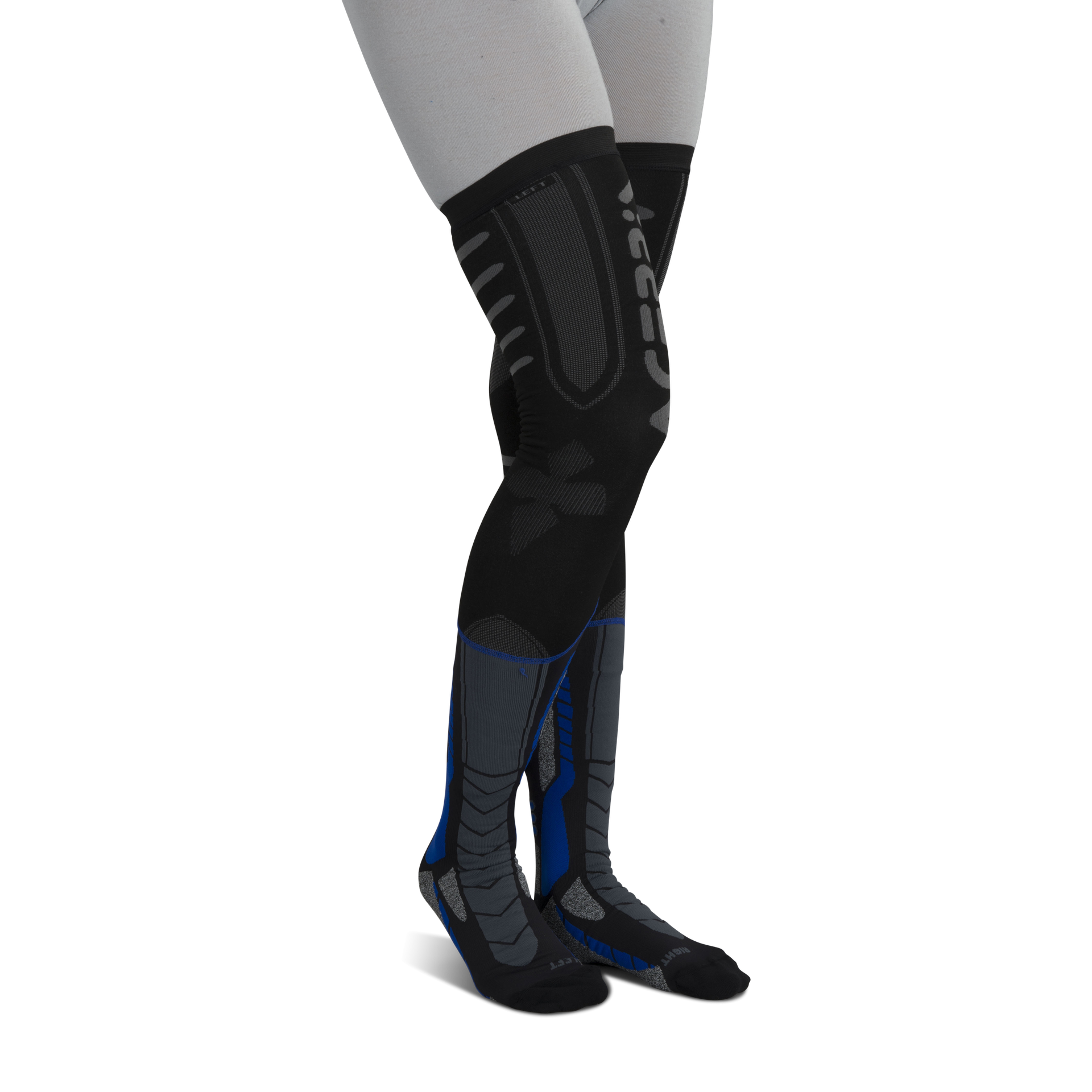 Skarpety Acerbis X-Leg Pro Czarno-Niebieskie M