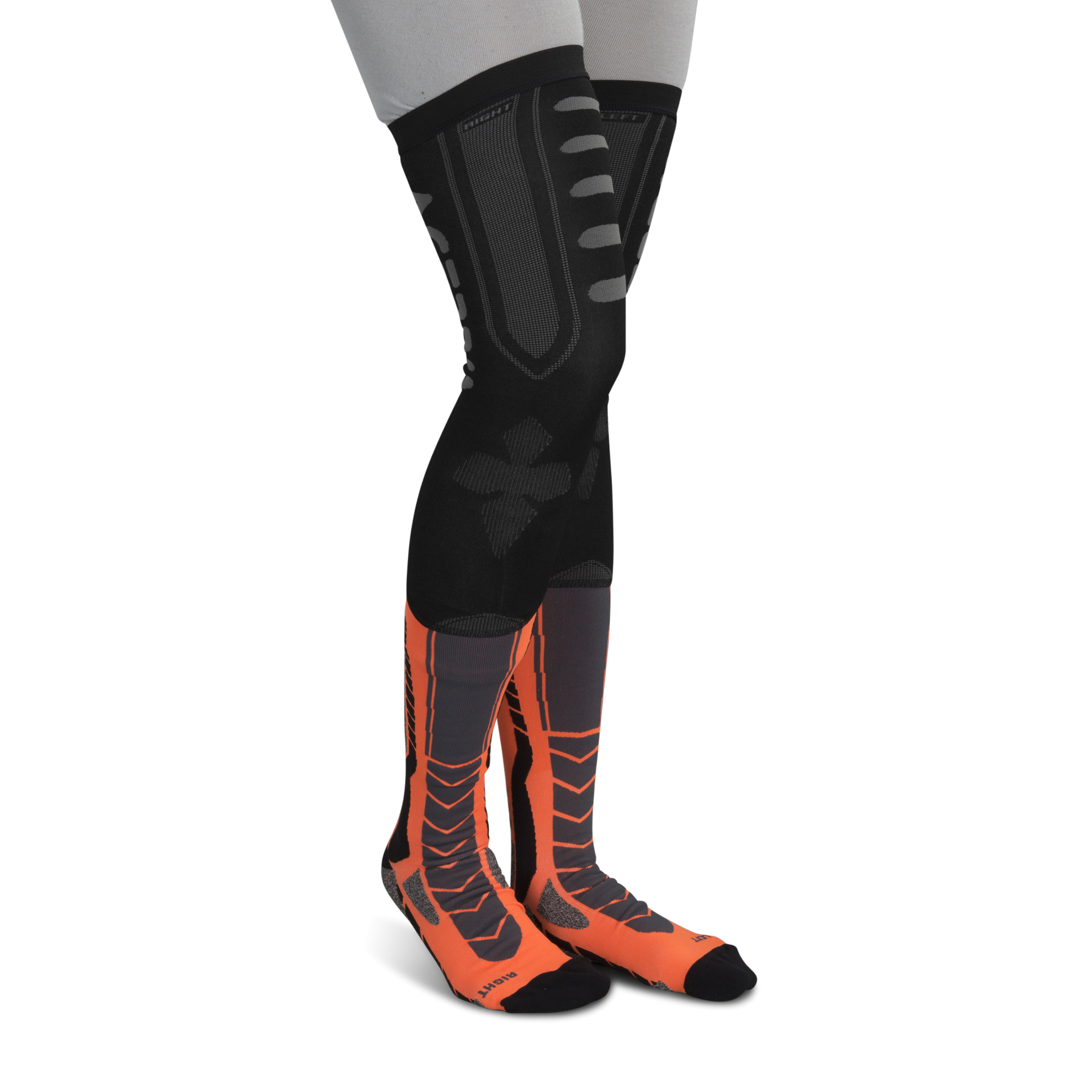 Skarpety Acerbis X-Leg Czarno-Pomarańczowe M