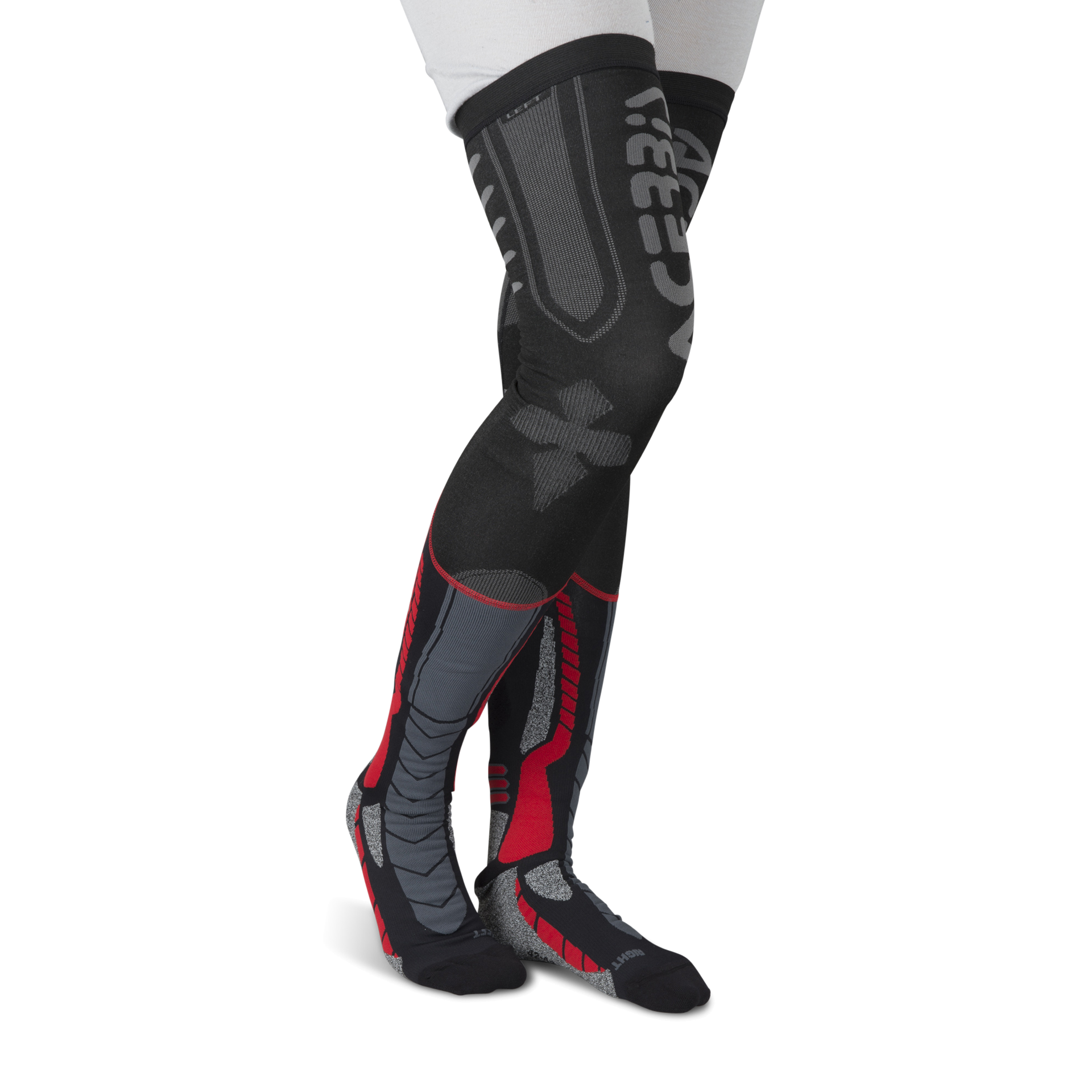 Skarpety Acerbis X-Leg Pro Czarno-Czerwone M