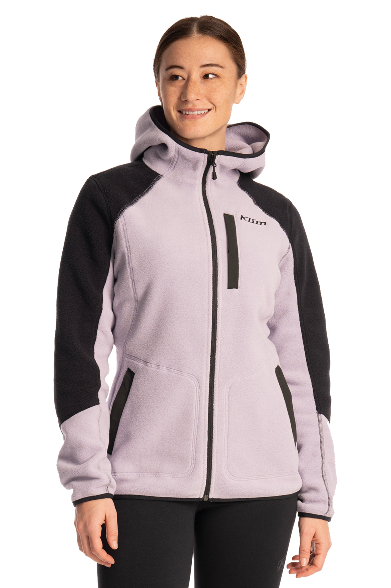 Bluza Polarowa Klim Darby Canyon Damska Wisteria/CzarnyM