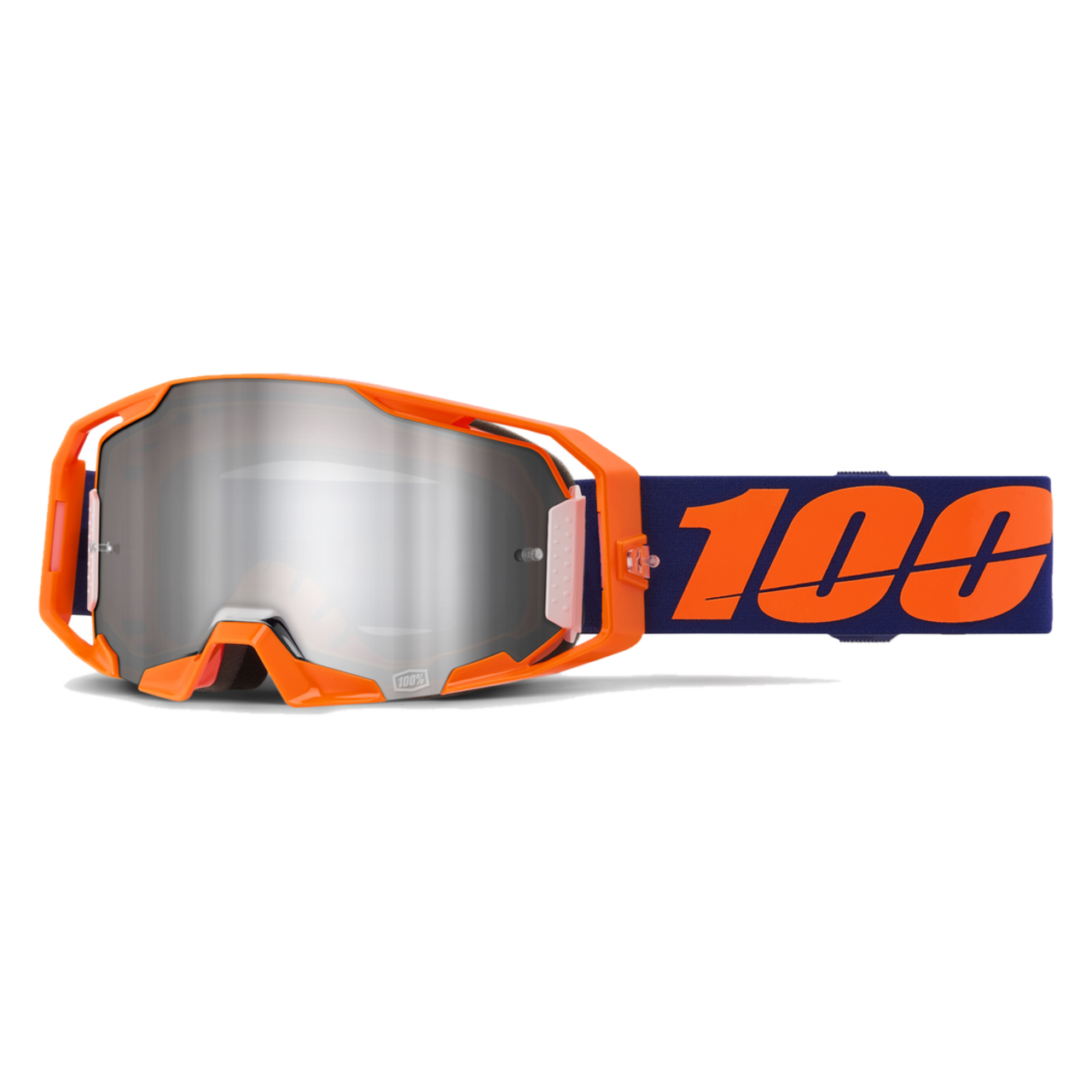 Gogle Cross 100% Armatic Lustrzanka Neonowy Pomarańczowy