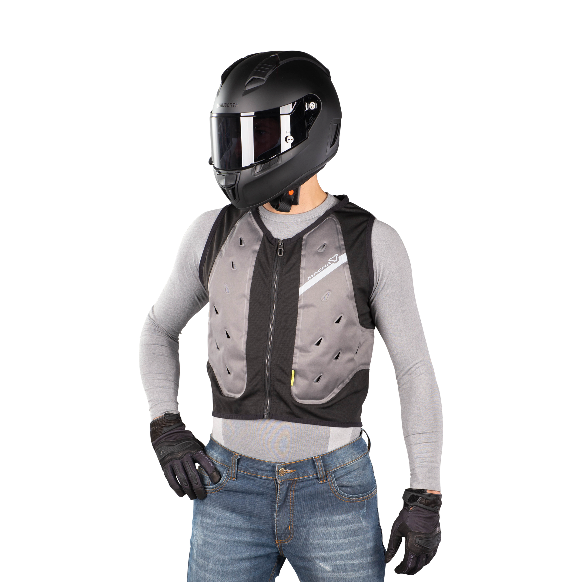 Motocyklowa Kamizelka Chłodząca Macna Dry Evo Szary5XL