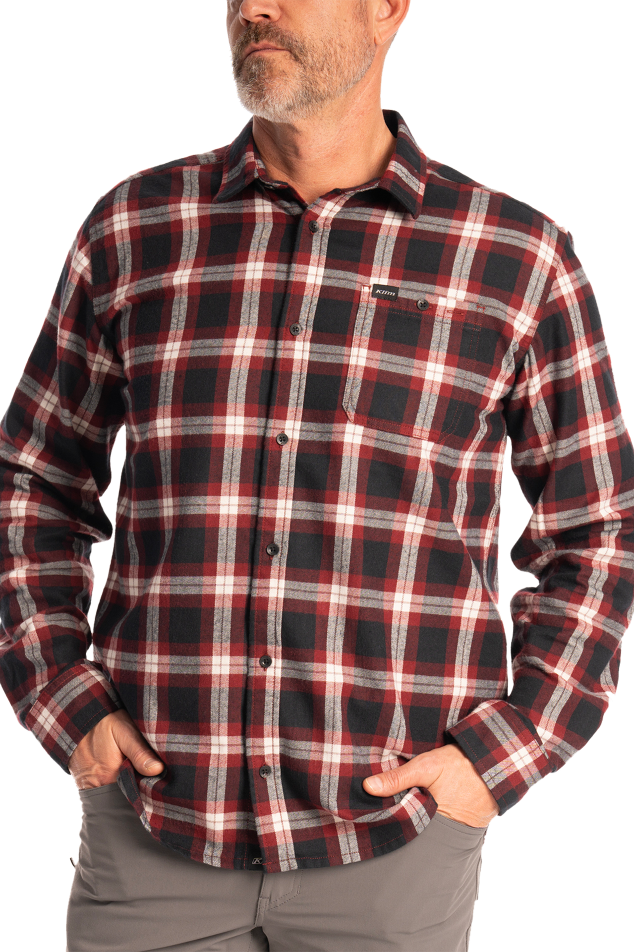 Koszula Klim Alderson Midweight Flannel Cabernet/CzarnyM