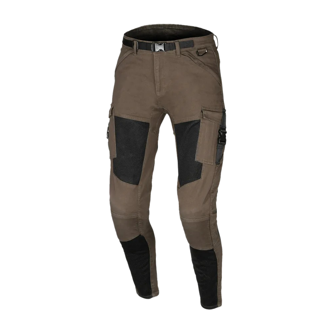 Jeansy Motocyklowe Macna Bombar Brązowy/Czarny32