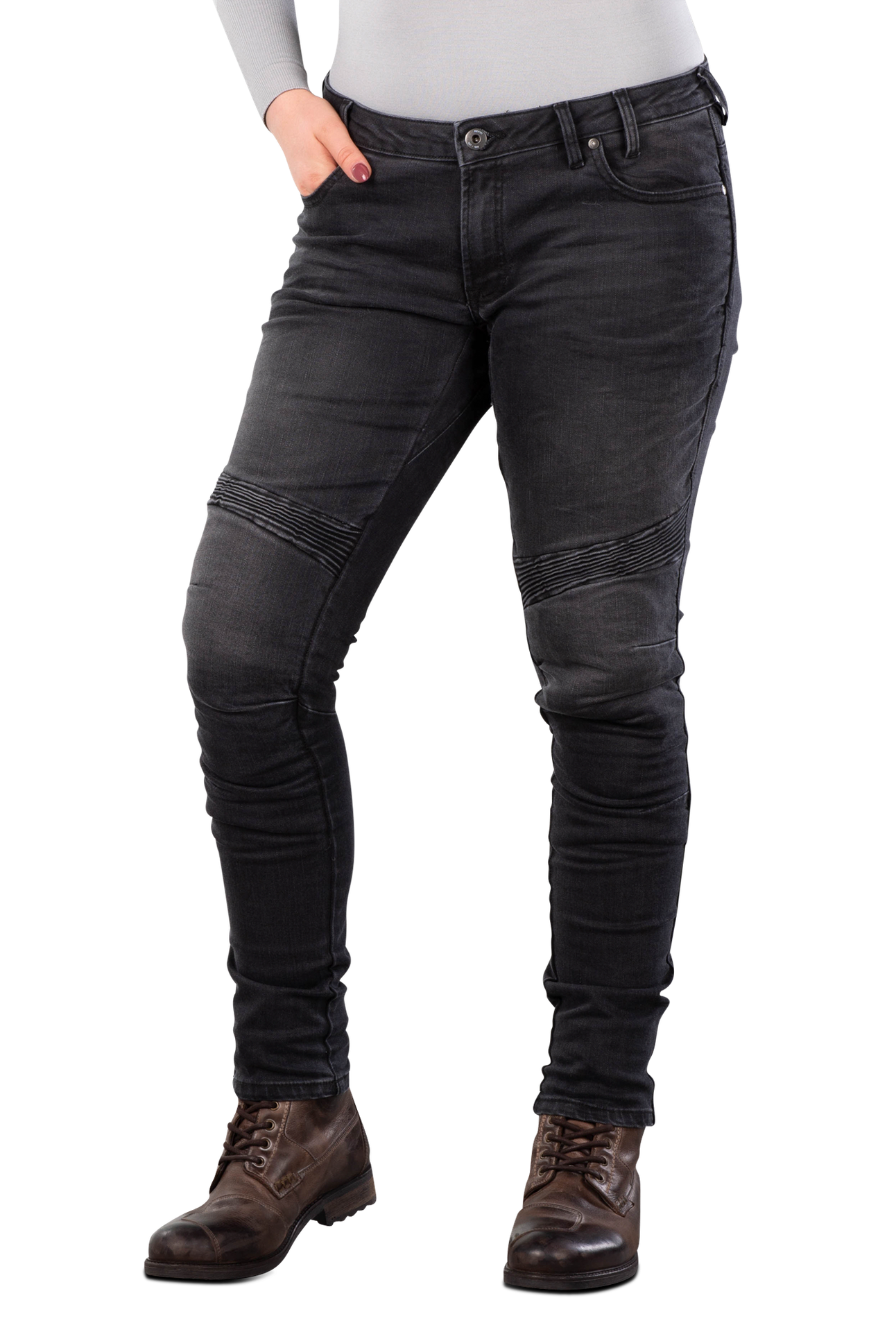 Jeansy Motocyklowe Rev’it! Moto Damskie Czarny30