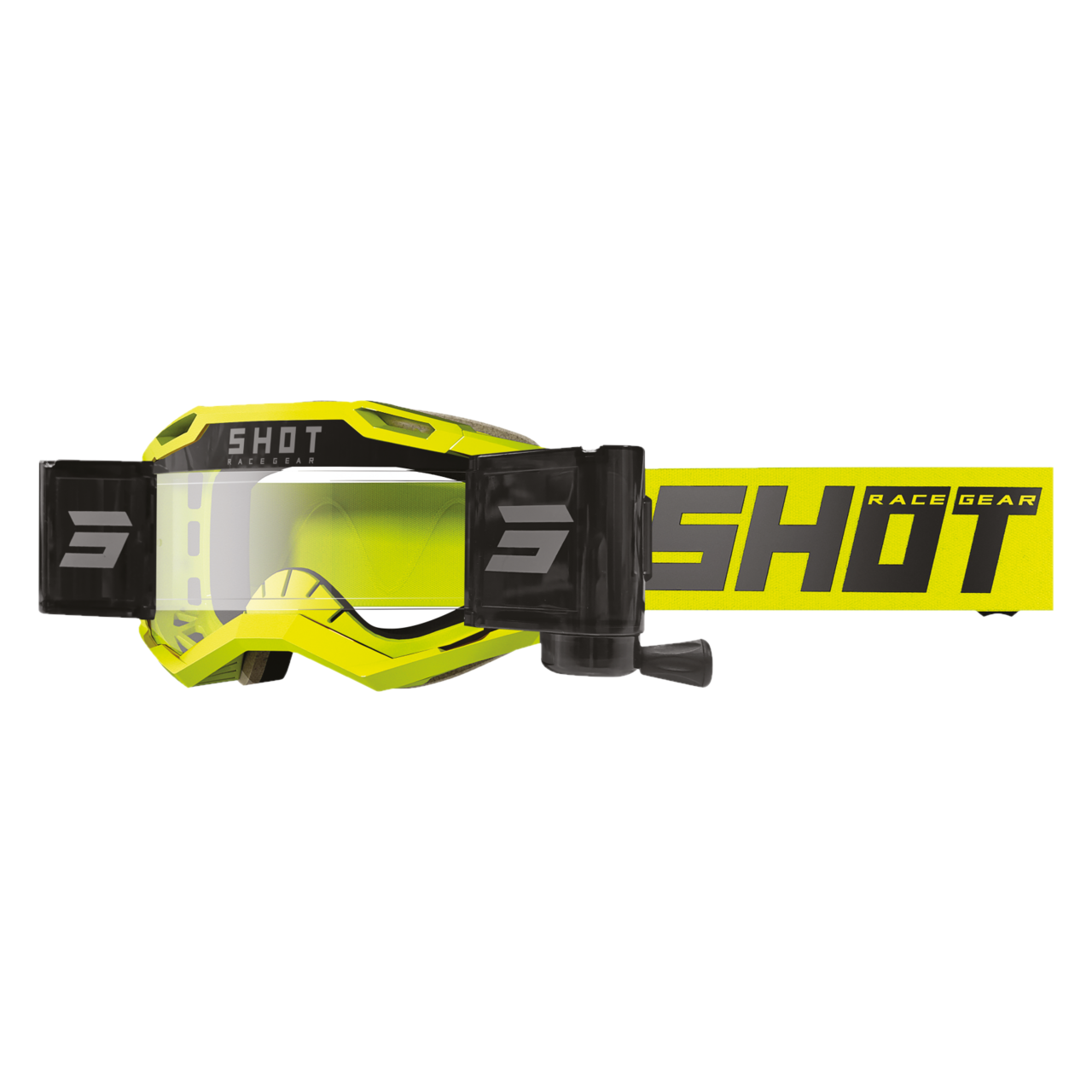 Gogle Cross Shot Iris 2.0 Solid Roll Off Neonowy Żółty
