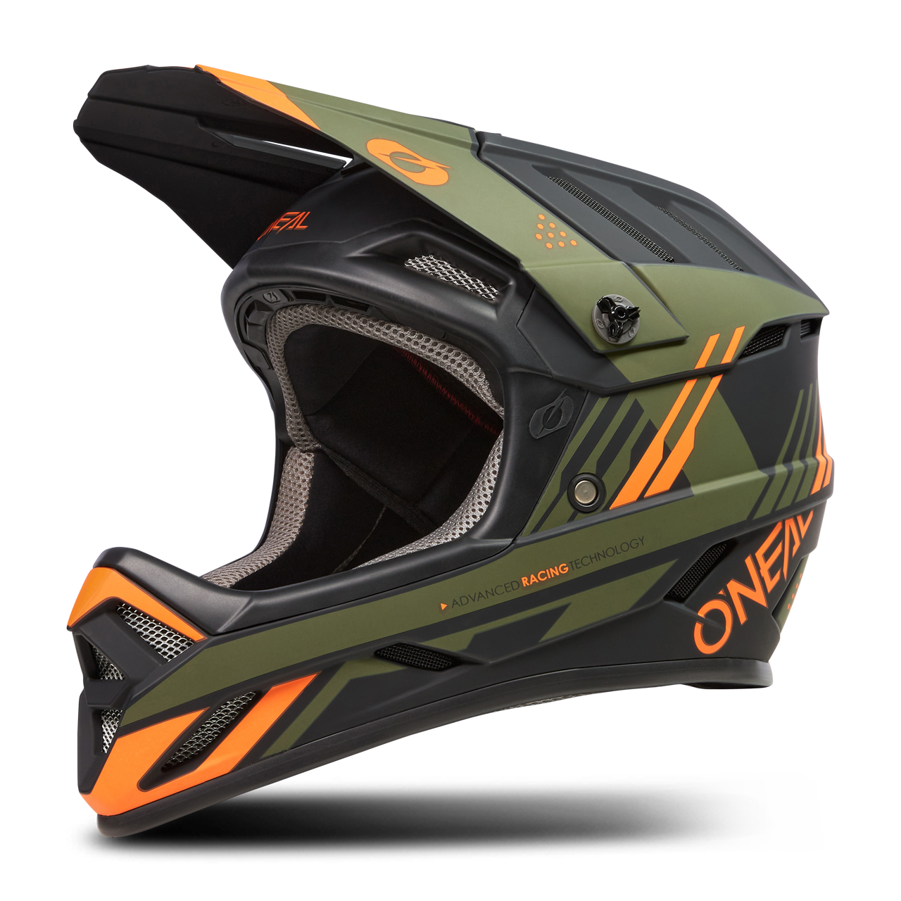 Kask MTB Downhill O'Neal BACKFLIP STRIKE V.23 Czarny/Pomarańczowy/BrązowyM