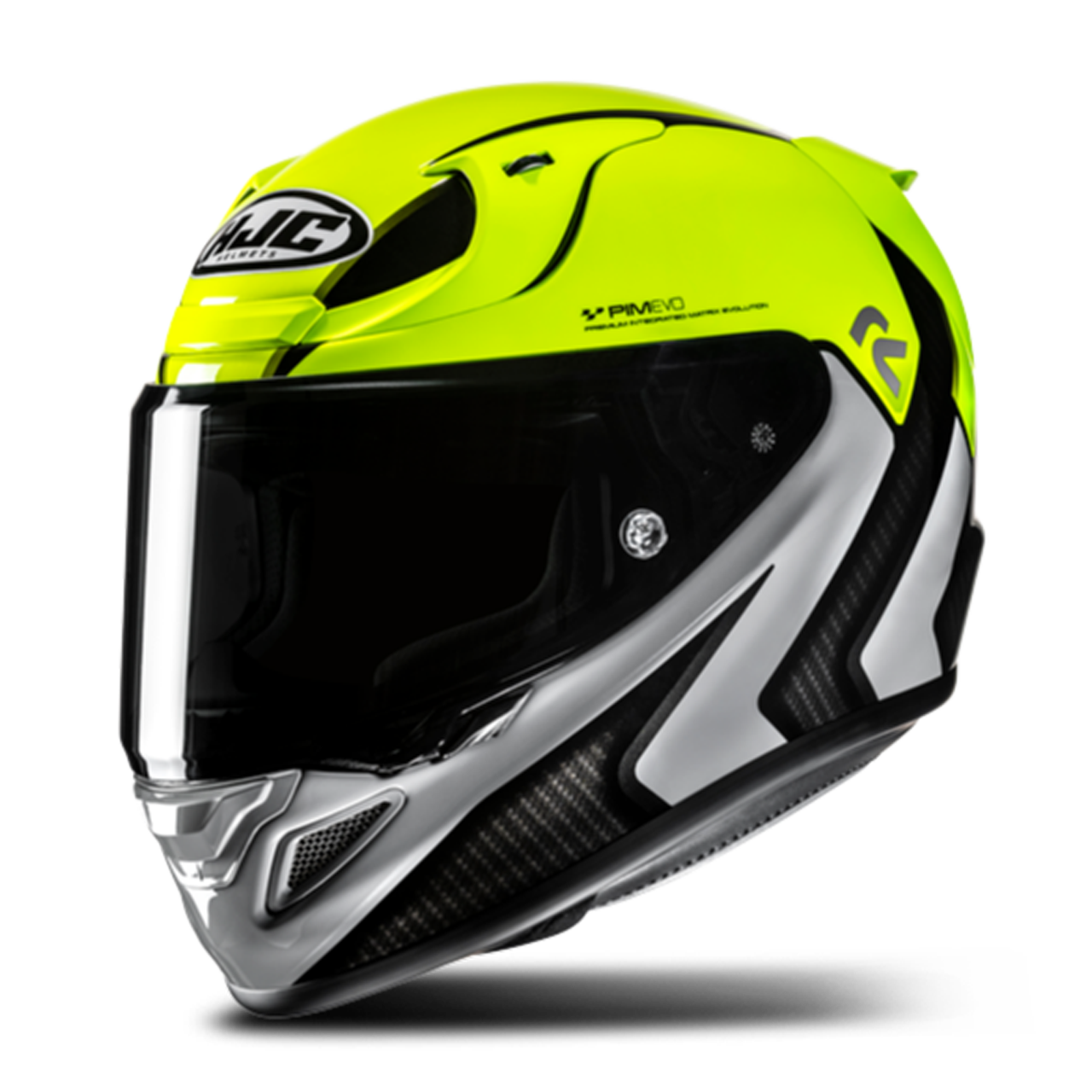Kask Integralny HJC RPHA 12 Kos Fluorescencyjny Żółty/Czarny/SzaryL