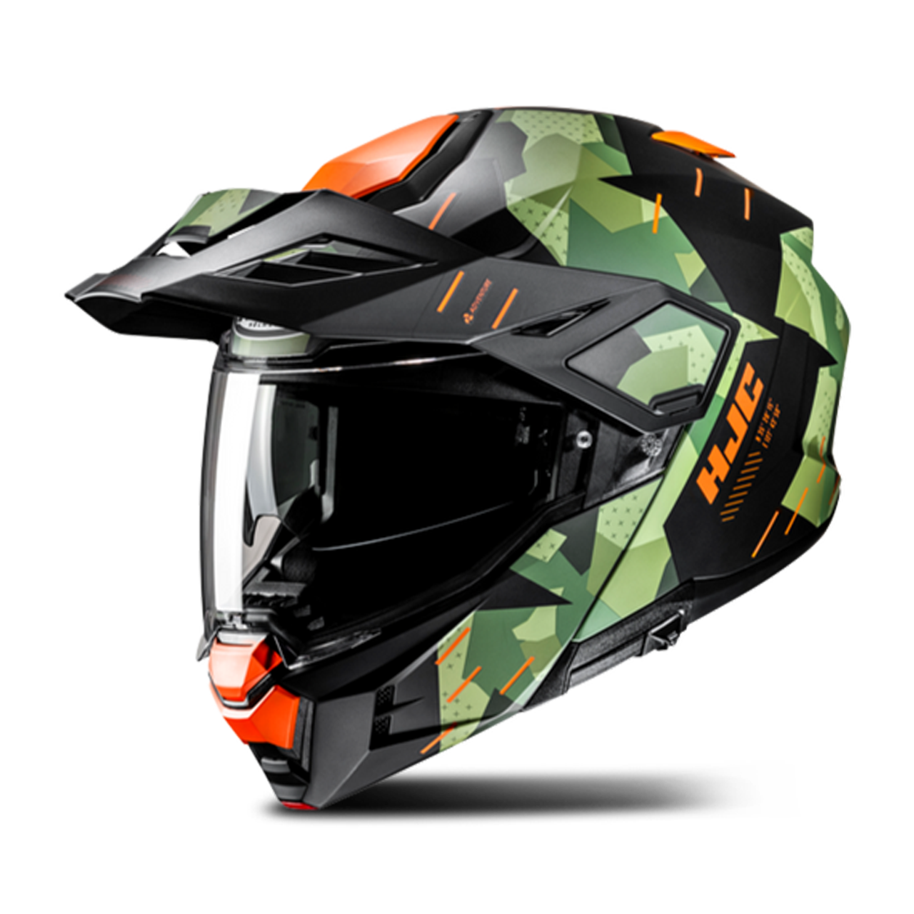 Kask Adventure HJC I80 Roki Czarny/Zielony/PomarańczowyM