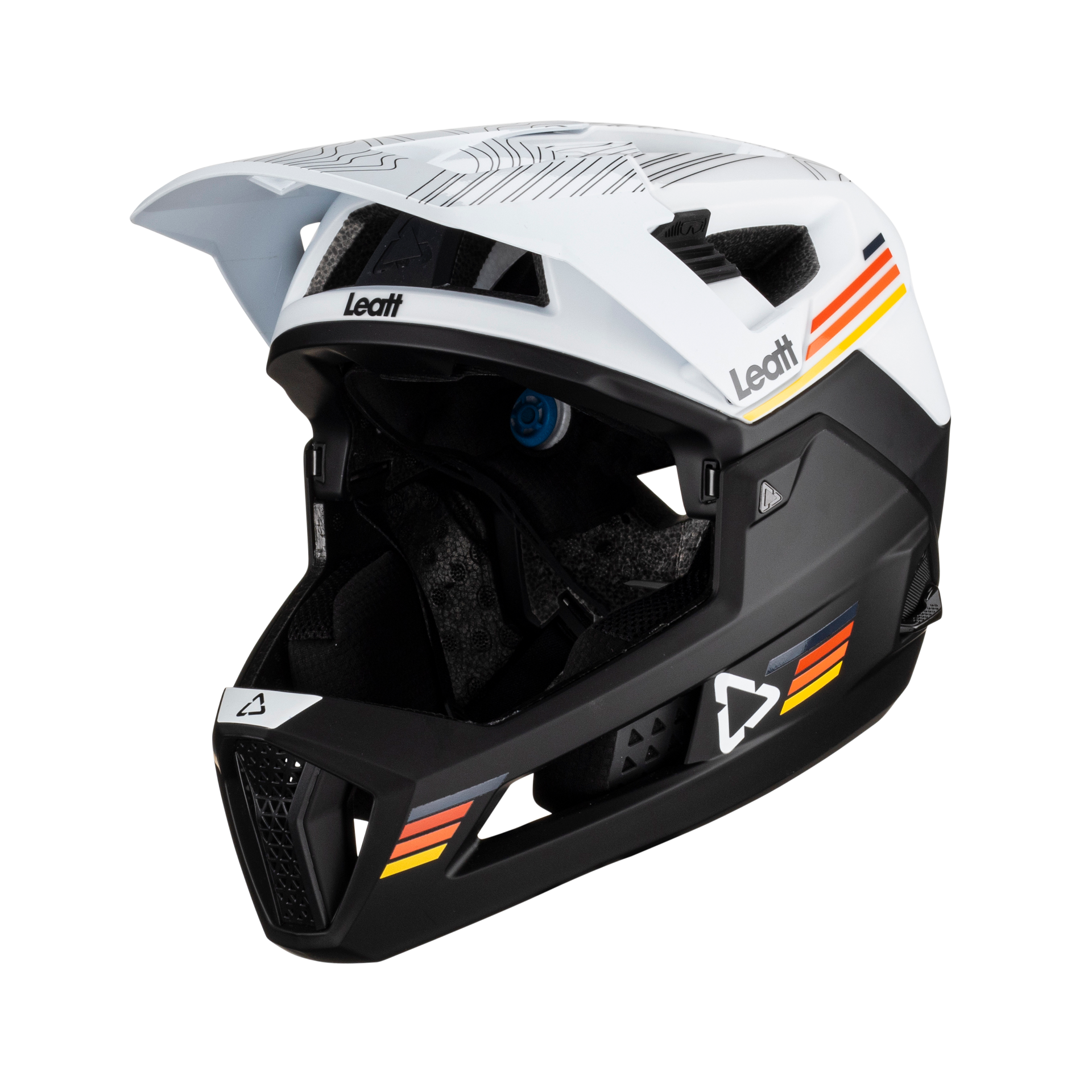 Kask MTB Downhill Leatt Enduro 4.0 V23 Złamany BiałyS