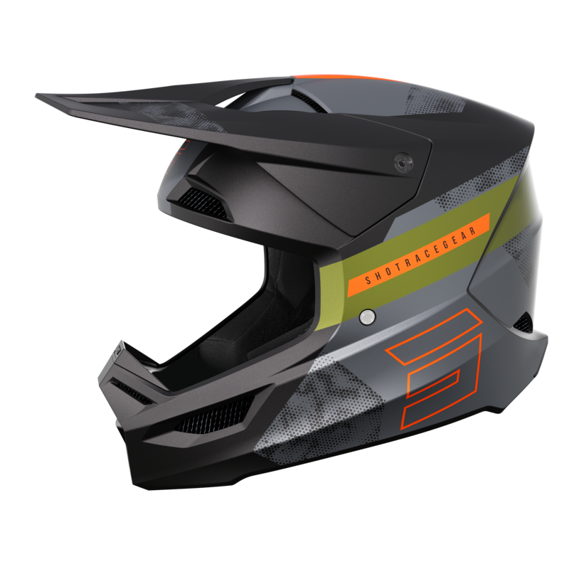 Kask Cross Shot Furious Patrol Czarny/KhakiM