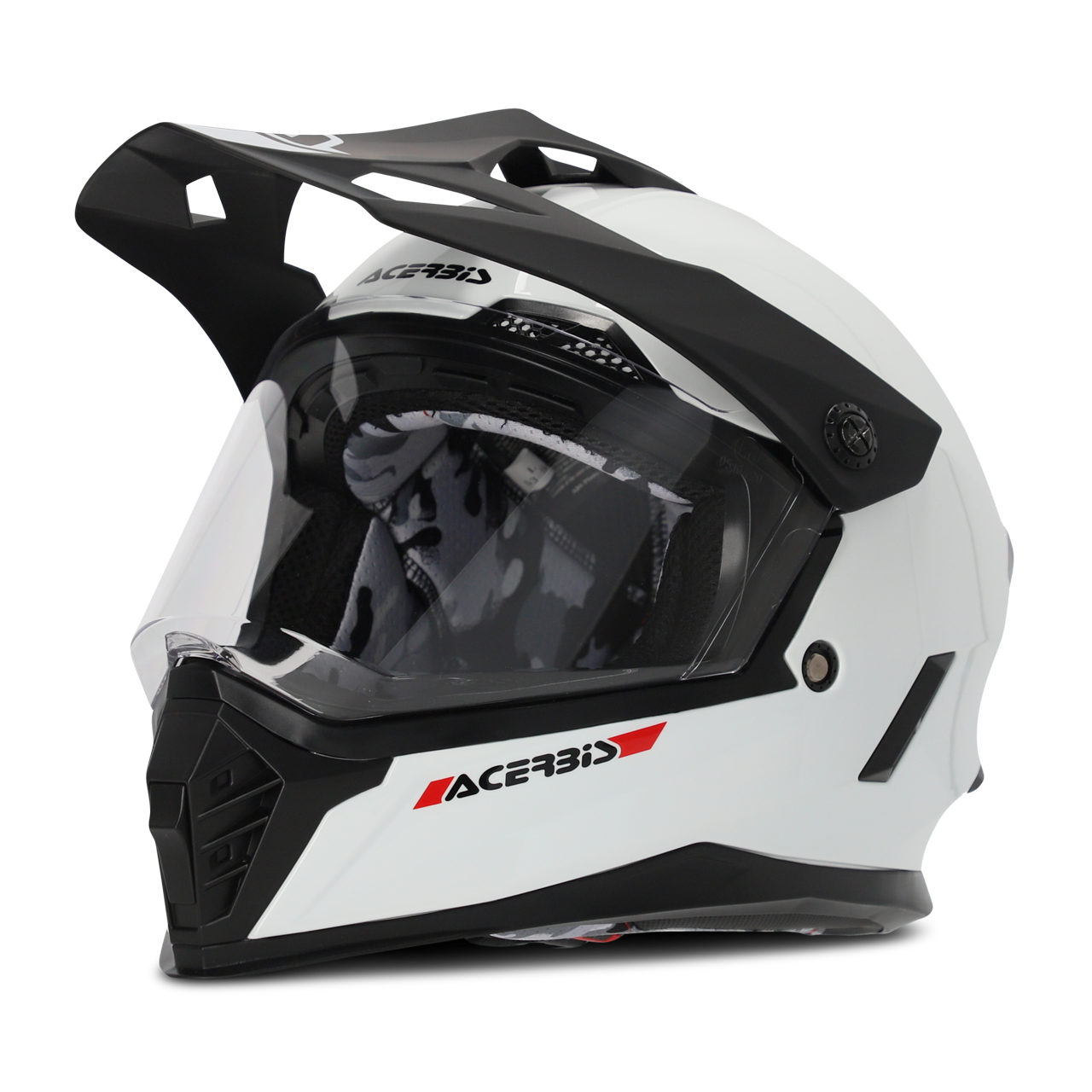 Kask Adventure Acerbis Rider Dual Dziecięcy Złamany BiałyM