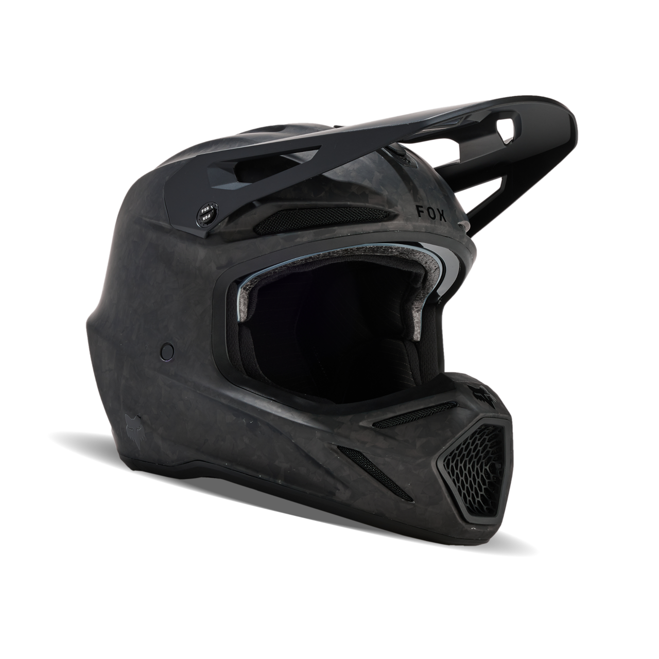 Kask Cross FOX V3 Rs Carbon Solid Matowy CzarnyL