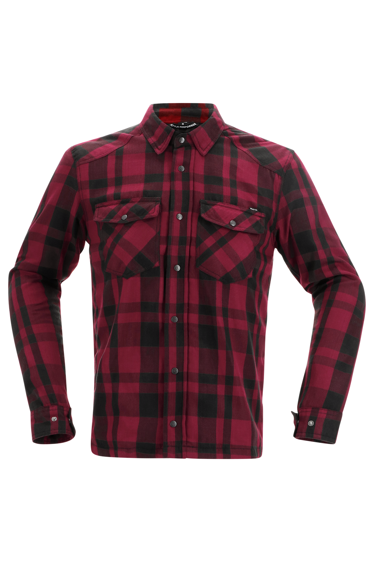 Koszula Motocyklowa Richa Forest Czarny/BordowyL