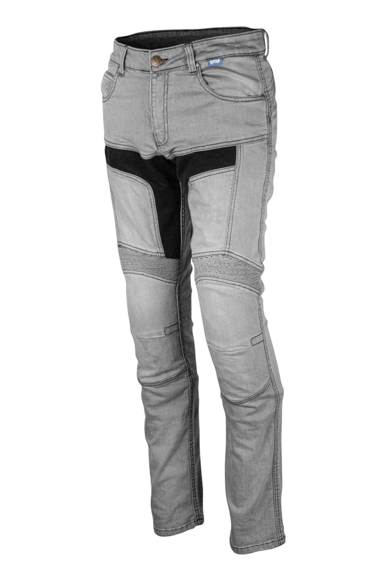 Jeansy Motocyklowe GMS Viper JasnoszaryW32 x L32