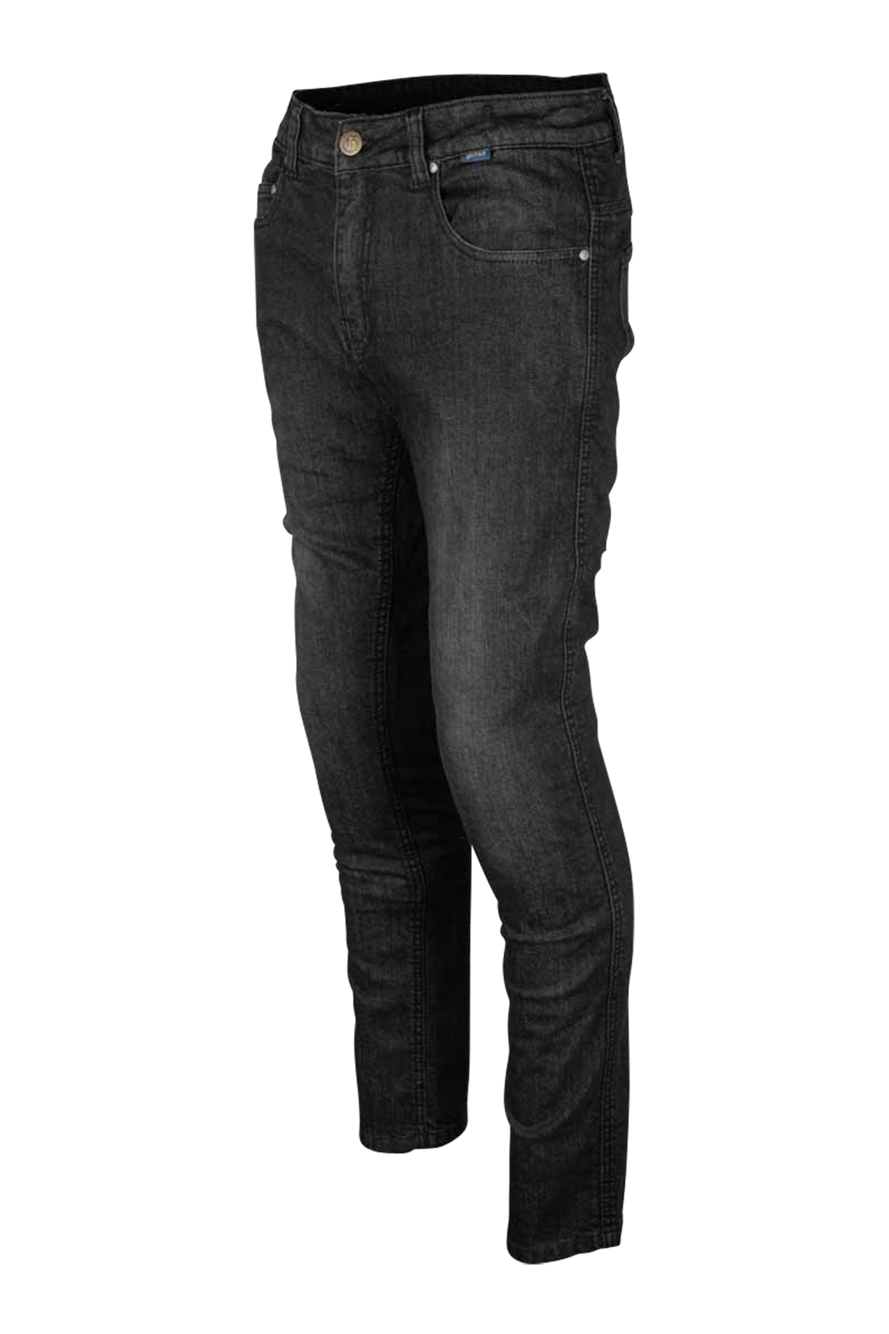 Jeansy Motocyklowe GMS Rattle Czarny/SzaryW36 x L34