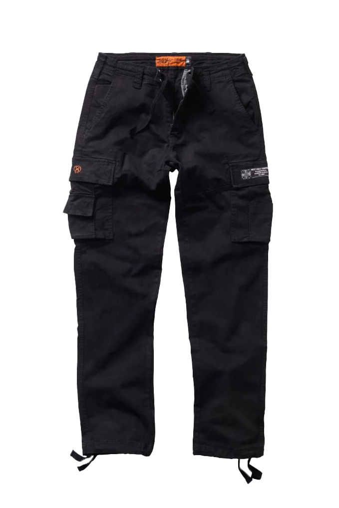 Spodnie West Coast Choppers M 65 Cargo Militarne Vintage CzarnyL
