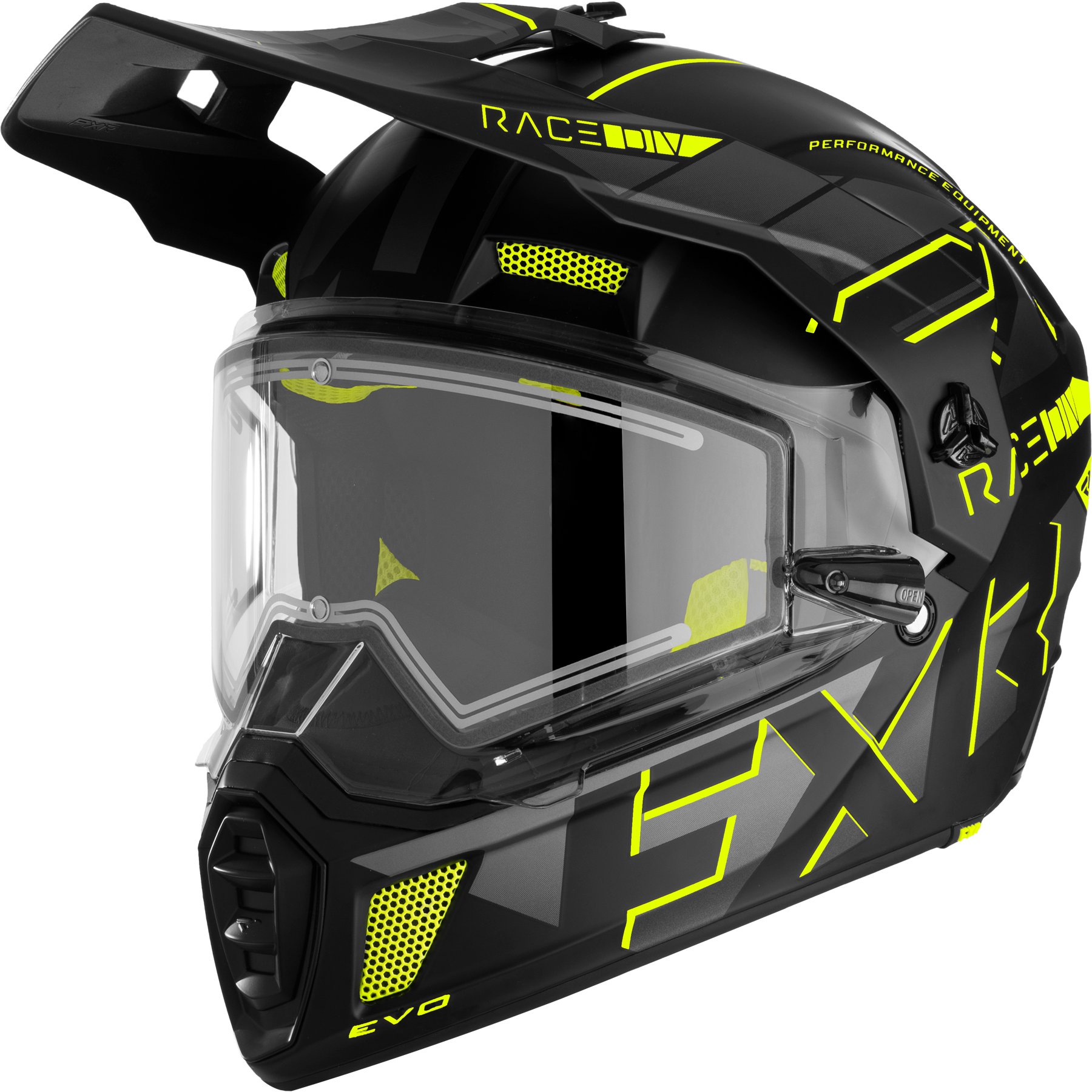Kask Cross FXR Clutch X Evo E Shield Hi-VisS
