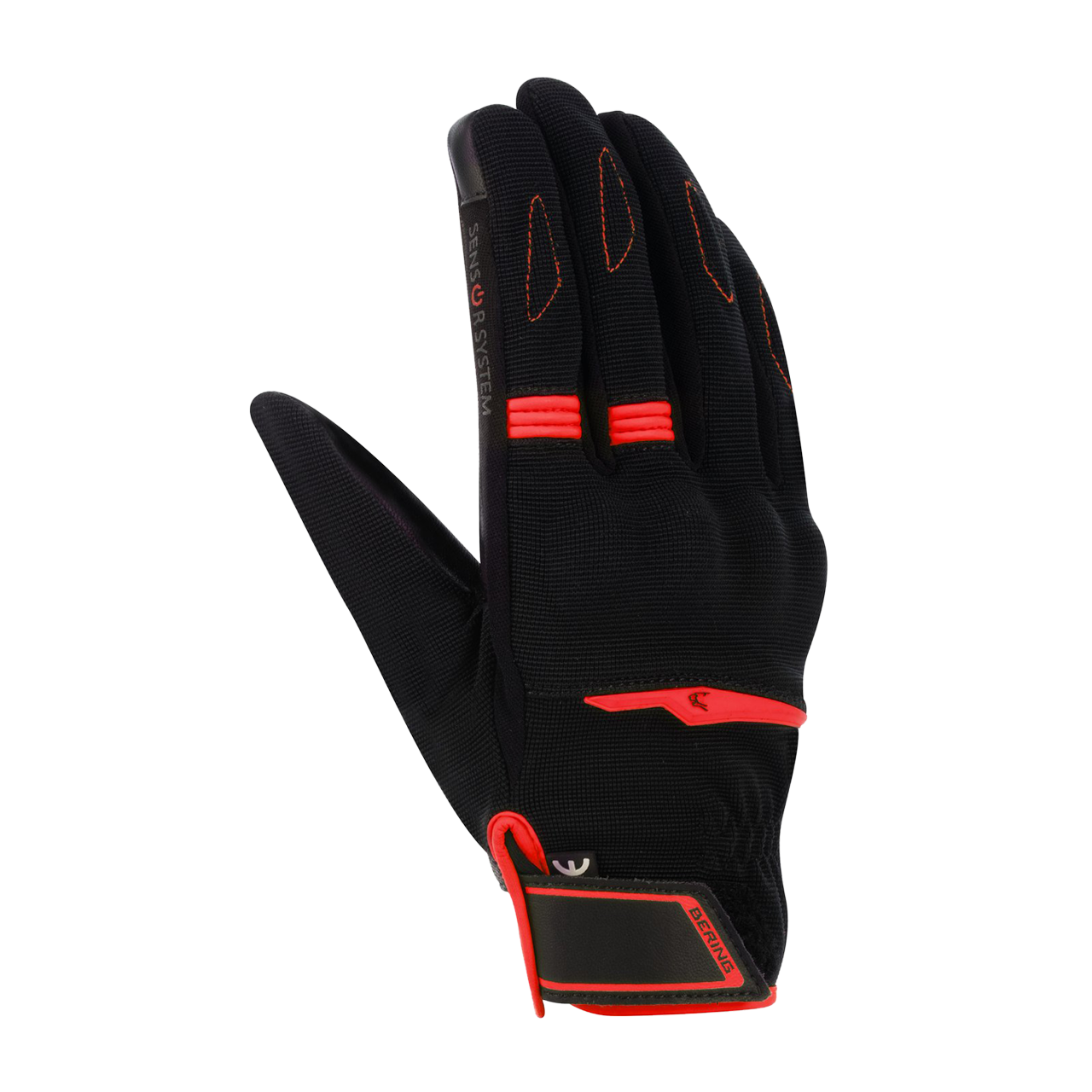 Rękawice Motocyklowe Bering Fletcher EVO Czarny/CzerwonyXXL