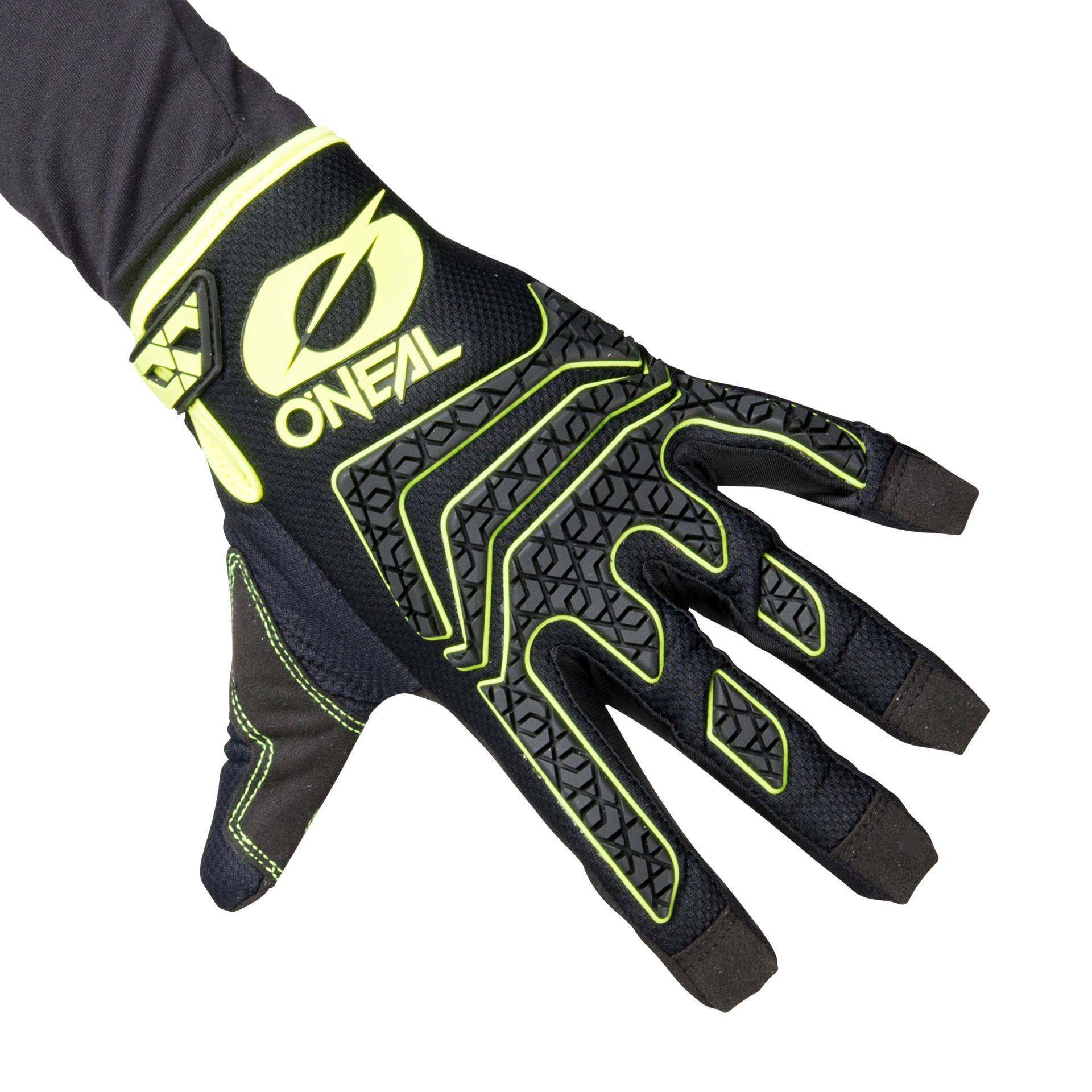 Rękawice Cross O'Neal Sniper Elite Czarny/Neonowy ŻółtyS