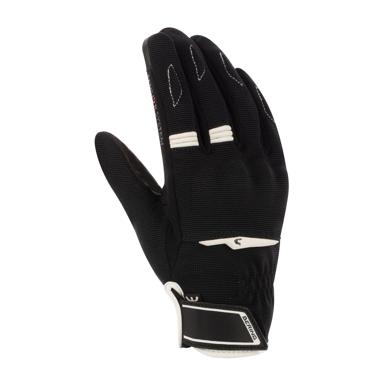 Rękawice Motocyklowe Bering Lady Fletcher EVO Damskie Czarny/Złamany BiałyL